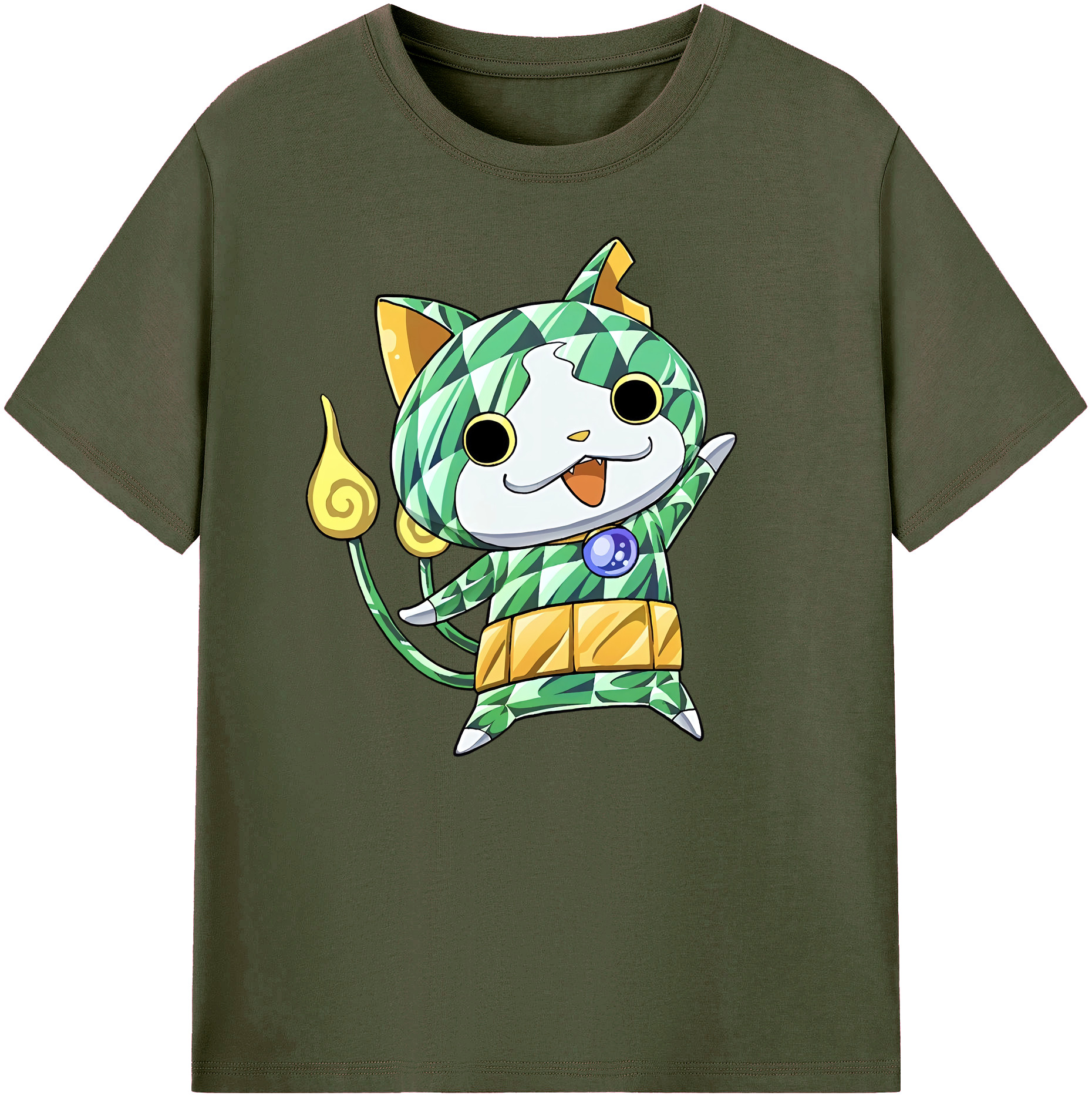 （画像用） 妖怪ウォッチ Yo-kai Watch 綿100％ メンズ半袖Tシャツ｜肌触りやわらか＆通気性